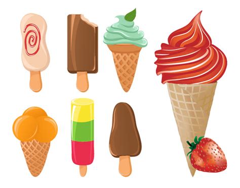 Helados En Vector Para Illustrator Descarga Gratis