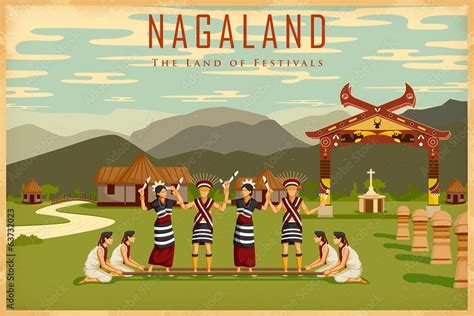 Culture Of Nagaland Stock Vector Adobe Stock