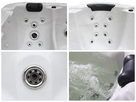 Hot Tub Whirlpool günstig 40 Düsen Heizung Beleuchtung für 6 Personen Supply24