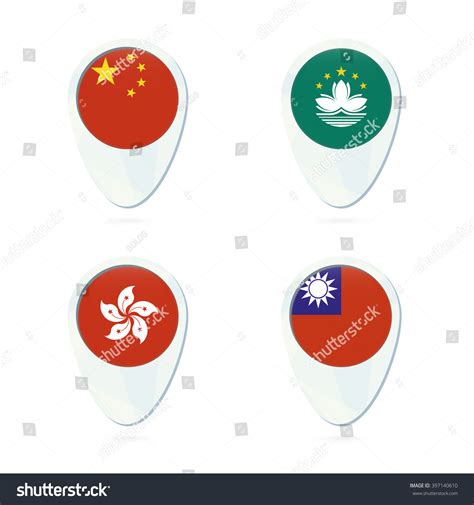 China Macau Hong Kong Taiwan Flag Stock Vector 397140610 - Shutterstock