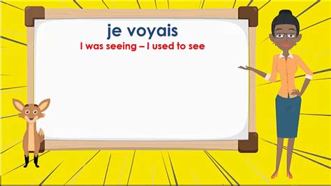 Le Verbe Voir Imparfait To See Imperfect Tense French Conjugation