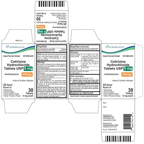 BUY Cetirizine Hydrochloride (Cetirizine Hydrochloride (Allergy)) 5 mg ...