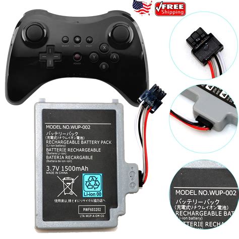 Ddong Plus For Wup Battery Wup Replacement Battery For Nintendo