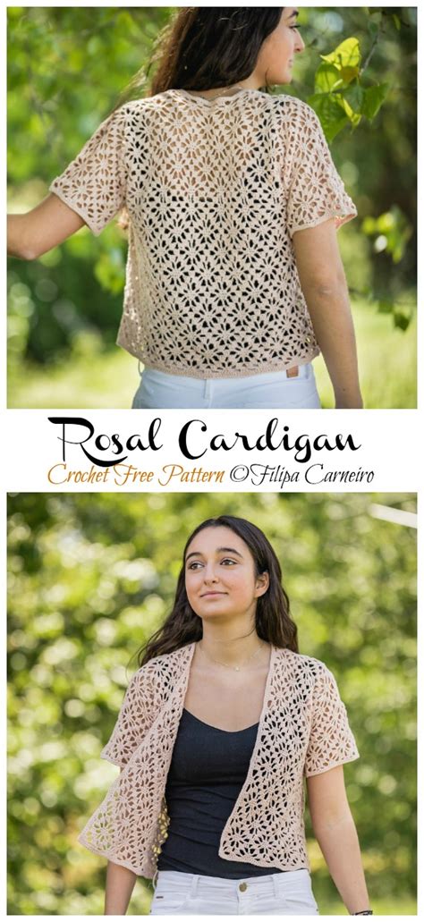 Short Sleeve Lace Cardigan Crochet Free Patterns Crochet And Knitting