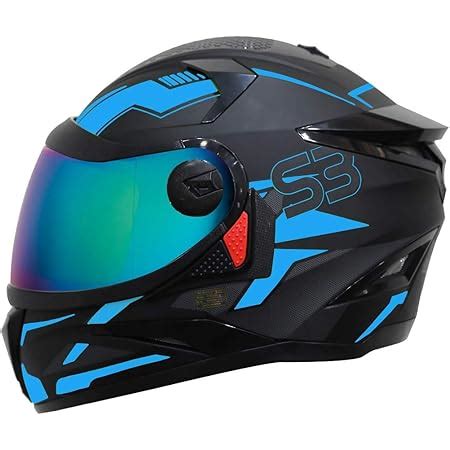 Steelbird SBA 2 7Wings Marine Full Face Graphic Helmet Fitted With