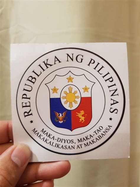 republika ng pilipinas car logo sticker | Lazada PH