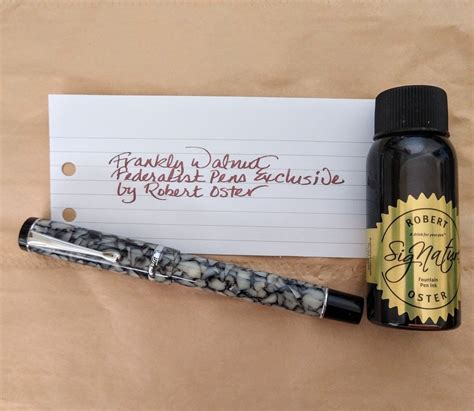 Robert Oster And Federalist Pens Frankly Walnut Ink Flickr