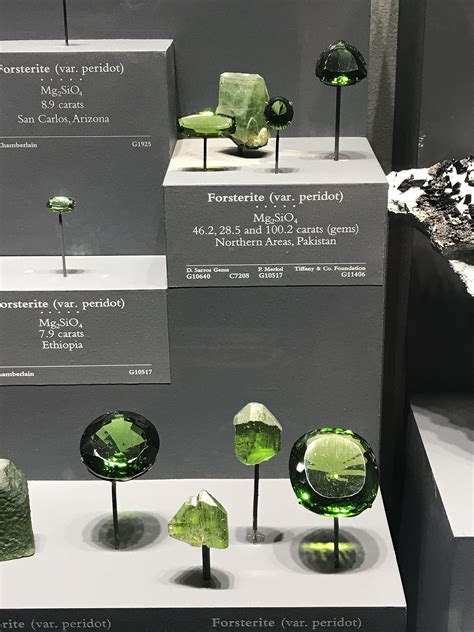 Peridot Display At The Smithsonian Peridot Gems Jewels