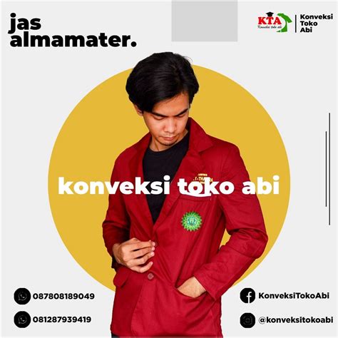 Konveksi Jas Almamater Biru Dongker Konveksi Toko Abi