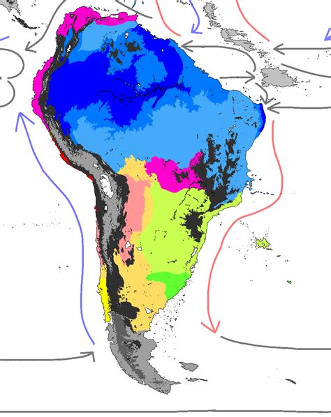 (WIP) Climate Map of South America Looking for feedback as this is my ...