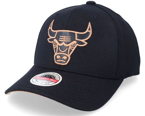 Hatstore Exclusive x Chicago Bulls Leather Logo Black Adjustable ...