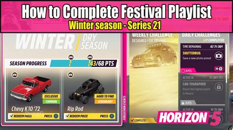 Forza Horizon How To Complete Festival Playlist Winter Season Series