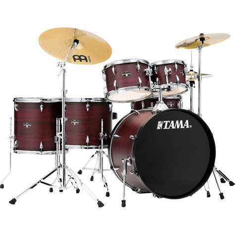 TAMA Imperialstar 6 Piece Complete Drum Set With Meinl HCS Cymbals And