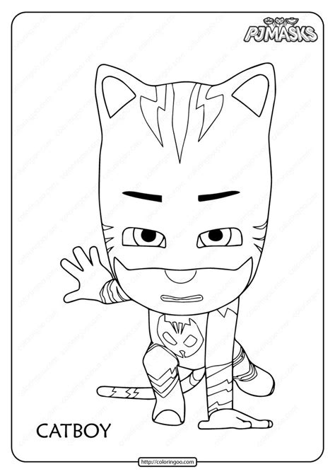 Cat Boy Printable Coloring Pages