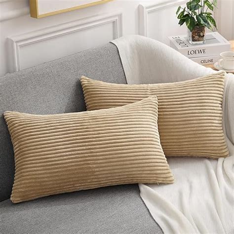 Amazon Mecatny Corduroy Throw Pillow Covers X Set Of