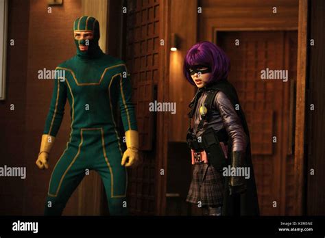 Kick Ass Aaron Johnson As Dave Lizewski Kick Ass Chloe Moretz As Mindy Macready Hit Girl