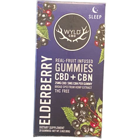 Wyld Cbd Cbn Elderberry Gummies Mg Cbd Mg Cbn Pieces