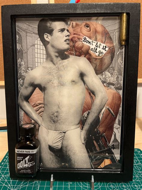 Vintage Gay Erotic Collage Art LGBT Male Queer Nude Pinup 97 Etsy