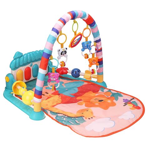 3 In1 Infant Play Mat Musical Activity Gym Mat Baby Kick Piano Mat