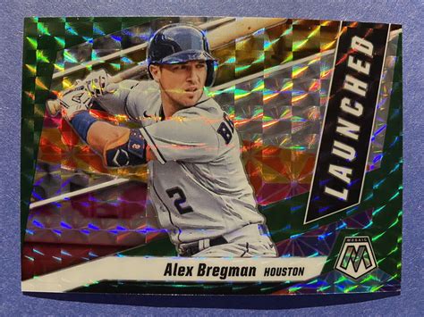 2021 Panini Mosaic Launched Green Prizm Alex Bregman L4 Houston Astros Ebay