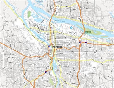 Portland Oregon Map - GIS Geography