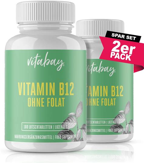 Vitabay Vitamin B12 500 µg Lutschtabletten hochdosiert ohne Folat 360