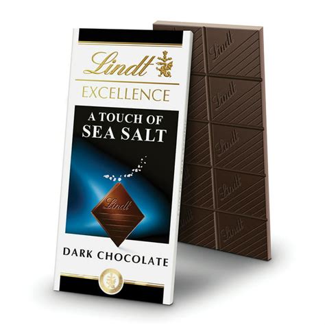 Lindt Excellence Sea Salt Dark Chocolate Candy Bar 3 5 Oz