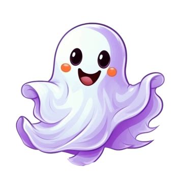 Halloween Cute Ghost Cartoon Character Illustration Halloween Clipart