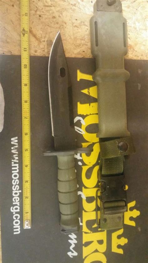 New Ontario M9 Bayonet Fighting Knife W Scabbard 1946532258