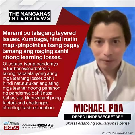 Deped Usec Michael Poa Sa Estado Ng Edukasyon Sa Bansa The Mangahas