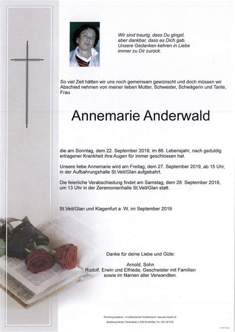 Parte F R Annemarie Anderwald Pax Requiem