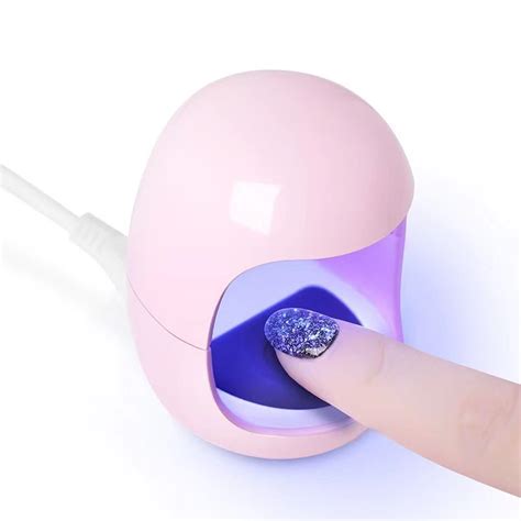 Mini UV LED Nail Lamp Egg Shape Phototherapy Nail Gel Dryer 3W Mini