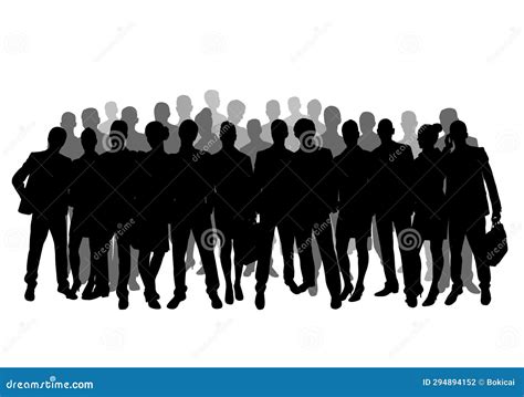 Vector De Multitudes De Grupo De Personas Ilustración del Vector