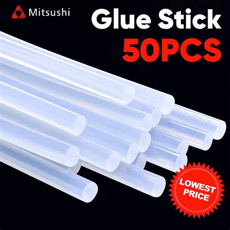 Mitsushi 50 30 20 15 10PCS Hot Melt Glue Stick 7 Mm X 190 Mm