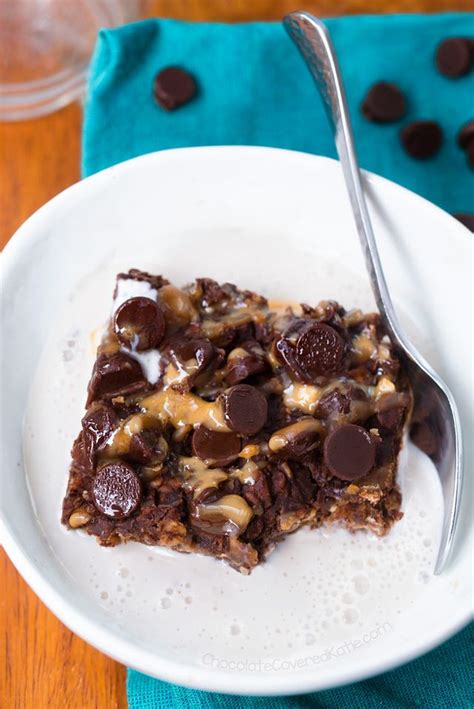 Peanut Butter Brownie Baked Oatmeal Chocolate Covered Katie Bloglovin