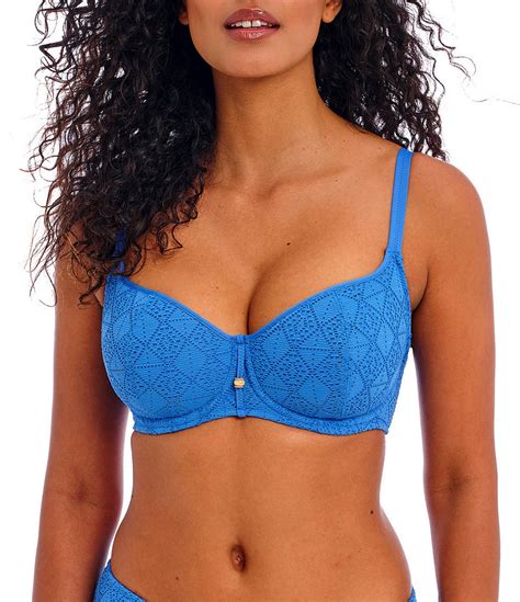 Freya Nomad Nights Crochet Underwire Sweetheart Neck Bikini Swim Top Dillard S