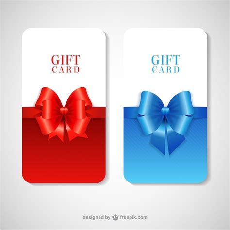 Tarjetas Regalo Descargar Vectores Gratis