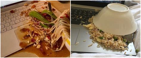 11 Momen Apes Laptop Ketumpahan Makanan Ini Bikin Nyesek Lihatnya