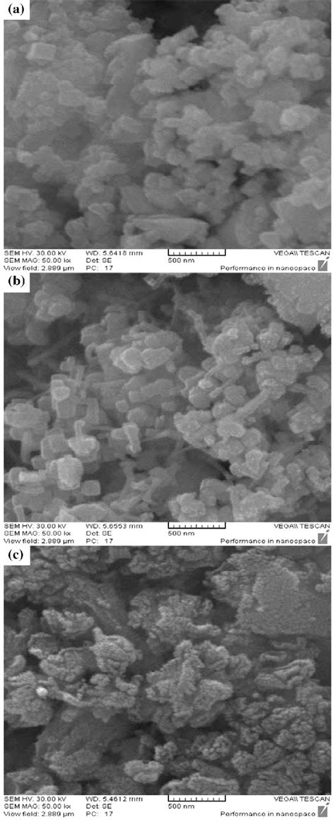 Sem Images Of Ag Wo Nanostructures A Sample B Sample C Sample