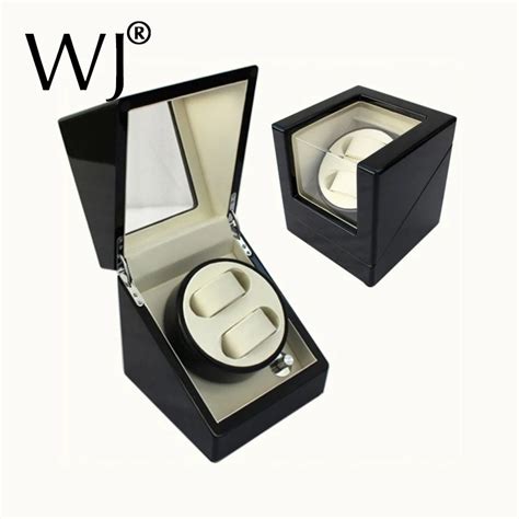 Luxury Piano Painted Wooden Automatic Rotate Watch Winder Box Original