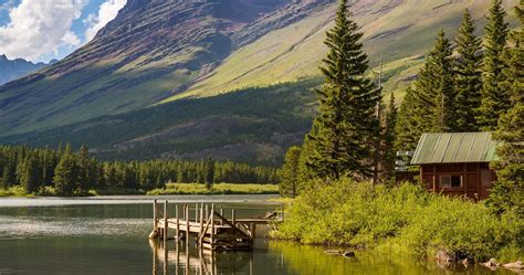 Hike Lake Glacier National Park Montana 4k Ultra Hd Wallpaper