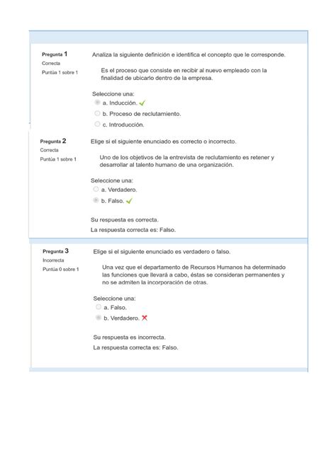 Los Procesos B Sicos De Capital Humano Examen V Mercadotecnia