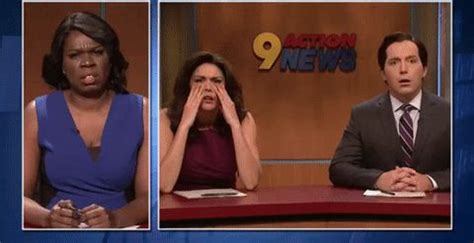 Snl Saturday Night Live Cecily Strong Leslie Jones Horrified Stunned