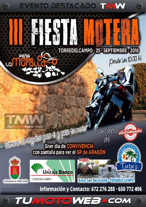 III Fiesta Motera Peña Motera La Muralla 2016 TUMOTOWEB Eventos