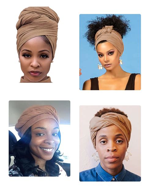 Buy 2pcs African Head Wraps For Black Women With Natural Hair Stretch