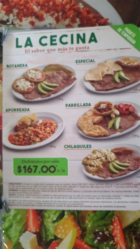 Carta del restaurante Bisquets Obregón Ciudad del México Av