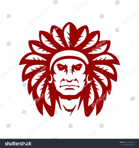 Tribe Apache Vector Mascot Logo Design Stock Vector (Royalty Free) 1893453571 | Shutterstock