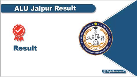 ALU Jaipur Result 2022 घषत Ambedkar Law University Result