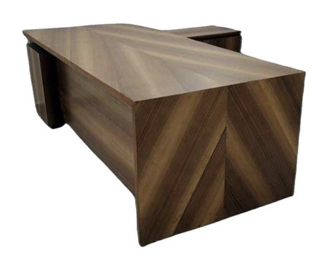 Teak Wood L Shaped Office Counter Table With Storage At Rs In