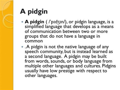 Pidgin Language Examples A Dive Into Creole Communication